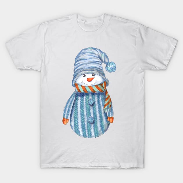 Snowman T-Shirt by feafox92